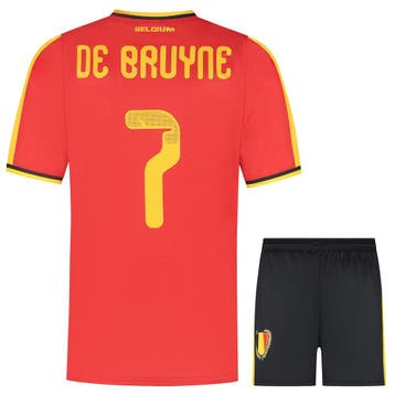 Kingdo De Bruyne Belgie Voetbaltenue Thuis - WK 2026 - Kind, Verzenden, Nieuw, Bal