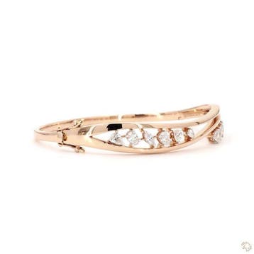 Armband - 14 karaat Roségoud - 1.17ct. tw. Diamant, Nieuw