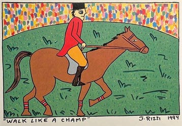 James Rizzi (1950-2011) - Walk Like a Champ