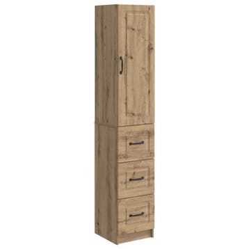 vidaXL Kast Set 2 pcs Artisanaal eiken 33 x 34,5 x 87 cm, Verzenden, Nieuw