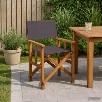 vidaXL Regisseursstoelen 2 st massief acaciahout, Verzenden, Nieuw