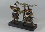 Vintage Japanese Musha Ningyo: Warrior Doll in Full Armor -