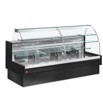 Gekoelde vitrinetoonbank, statisch, ladensysteem, zonder res, Verzenden, Nieuw in verpakking, Koelen en Vriezen