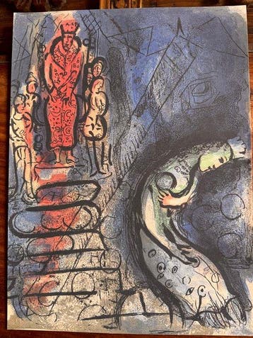 Marc Chagall (1887-1985) - Assuérus chasse Vasthi