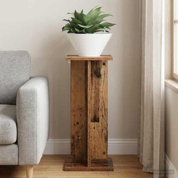 vidaXL Plantenstand Oud hout 25 x 25,5 x 60,5 cm Bewerkt, Tuin en Terras, Verzenden, Nieuw