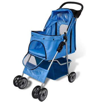 vidaXL Wandelwagen voor honden 15 kg blauw, Verzenden, Nieuw