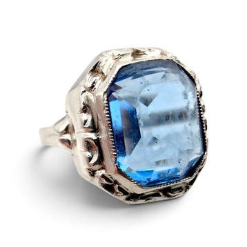 Zilver - Ring - Art Deco uit de jaren veertig, Nieuw