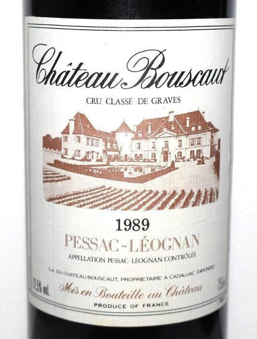 1989 Château Bouscaut - Pessac-Léognan Grand Cru Classé - 3, Verzamelen, Wijnen