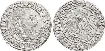 Groschen 1542 Preussen Pruisen-herzogtum (ostPreussen Pru..., Verzenden