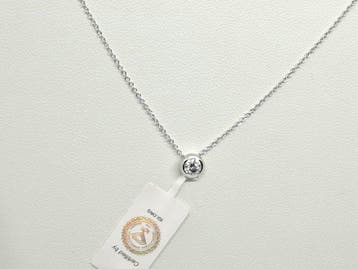 Ensemble de bijoux 2 pièces - 18 carats Or blanc - 0.82ct.