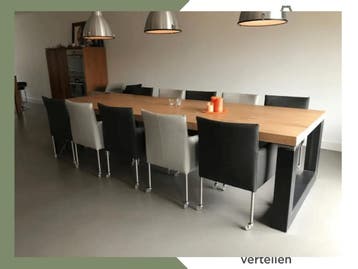 Set van 10 leren kuip eetkamerstoelen - met wieltjes -, Ophalen of Verzenden, Nieuw, Eén