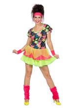 Jaren 80 Jurkje Neon, Kleding | Dames, Verzenden, Nieuw