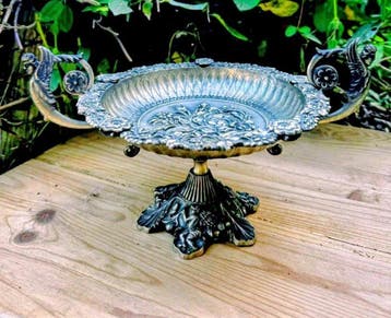 Middentafel - Metaal - Art Nouveau putti, Antiek en Kunst