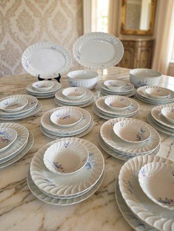 Richard Ginori - Tafelservies voor 12 (52) - Gekanaald in