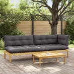 vidaXL 3 Stuk Tuinpallet Sofa Eenheden Massief Acacia Hout, Verzenden, Nieuw