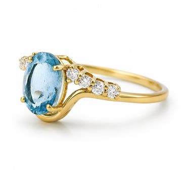 Zonder minimumprijs - Ring - 14 karaat Geel goud - 1.40ct., Nieuw
