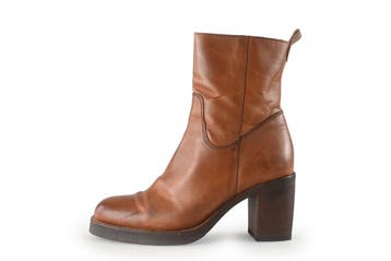 Manfield Laarzen in maat 37 Cognac, Kleding | Dames, Schoenen, Hoge laarzen, Overige kleuren, Verzenden, Zo goed als nieuw