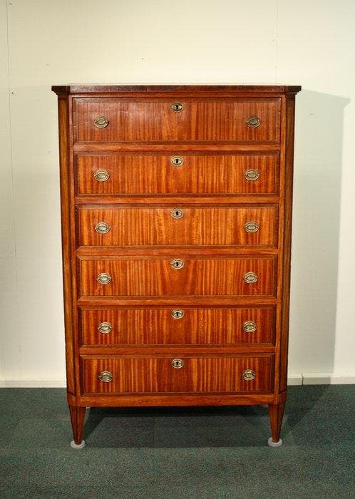 Ladekast - Mahonie, Bois De Rose - Chiffonière, Antiquités & Art, Antiquités | Meubles | Chaises & Canapés