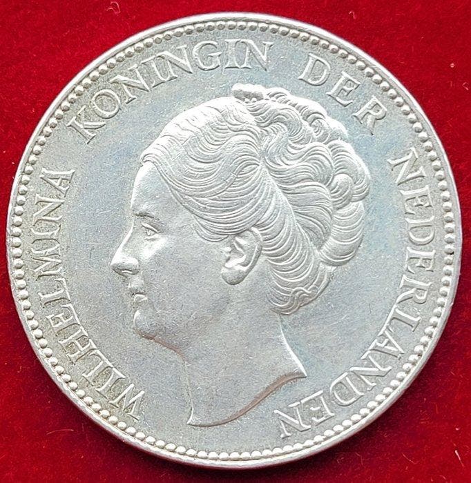 Nederland. Wilhelmina. 1 Gulden 1931, 1939 (Zonder, Postzegels en Munten, Munten | Nederland