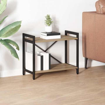 vidaXL Boekenplank Artisan Eiken 60 x 30 x 50 cm Bewerkt, Verzenden, Nieuw