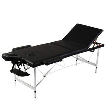 vidaXL Inklapbare massagetafel 3 zones met aluminium frame, Verzenden