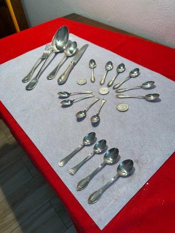 Bestekset (18) - .800 zilver - Alles in 800 zilver, Antiek en Kunst