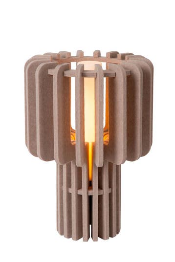 Lucide ROLLO - Tafellamp - 1xE27 - Taupe, Verzenden, Nieuw