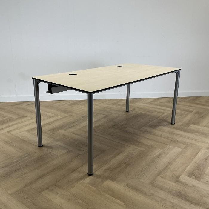 Eromes schooltafel / computertafel 160x80 cm, ahorn - grijs, Maison & Meubles, Pièces pour table