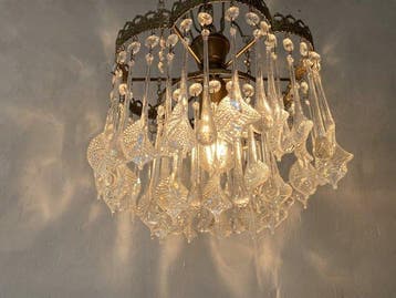 Lamp - Vintage plafondlamp – klassieke stijl met bronzen, Antiek en Kunst