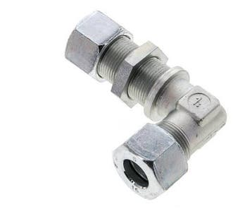 16S Acier zingué Coude de coupe Raccord de cloison 400 bar, Verzenden