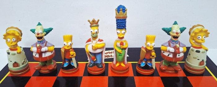 Jeu déchecs - The Simpsons 3-D Chess Game, Boxed - Résine, Collections, Cinéma & Télévision