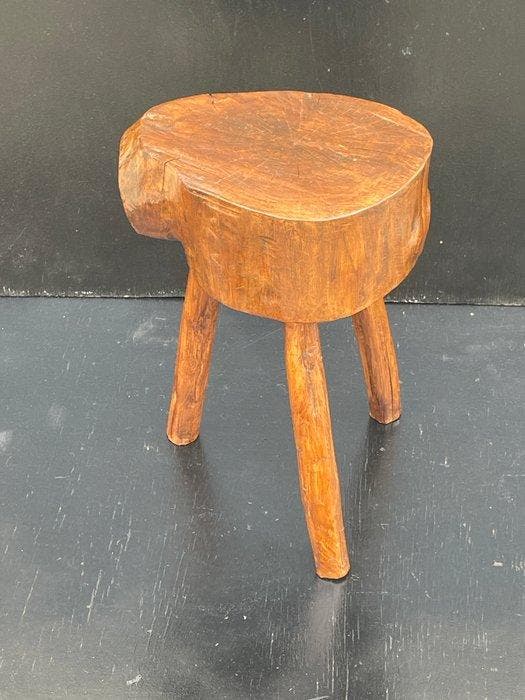 Kruk - Hout - Charmante werkkruk, Antiquités & Art, Antiquités | Meubles | Chaises & Canapés