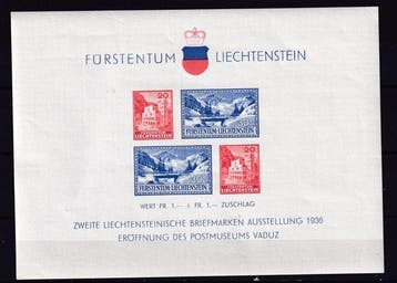 Liechtenstein 1917/1958 - Verzameling postzegels en HB
