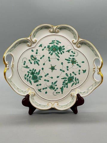 Meissen - Schaal - Stootplaat / Stootschotel – Indische