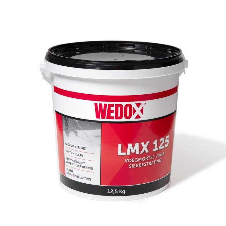 Voegmortel Wedox LMX 125 Sierbestrating 12.5Kg Basalt, Doe-het-zelf en Bouw, Sanitair, Overige typen, Nieuw, Ophalen of Verzenden