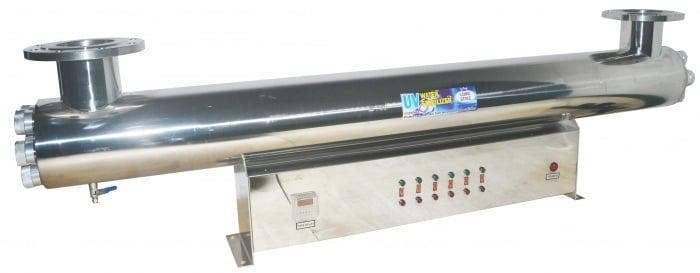 Uv-c filter RVS 900w lamp 4 flens 48000l/u met control bord, Tuin en Terras, Waterpompen, Ophalen of Verzenden