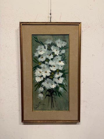 Italiaanse school (XX) - Composizione Floreale, Antiek en Kunst
