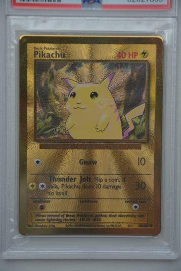 Pokémon - 1 Graded card - Pikachu 58 Promo card - PSA 9 -, Hobby & Loisirs créatifs