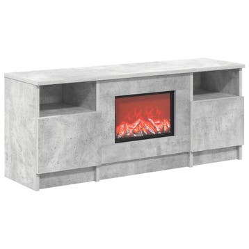 vidaXL Elektrische haard Betonkleurig 98 x 28,5 x 40,5 cm, Verzenden, Nieuw