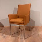 Leren eetkamerstoel Royal, Toledo Sabbia (lichtcognac),, Huis en Inrichting, Stoelen, Nieuw, Leer, Ophalen of Verzenden, Eén