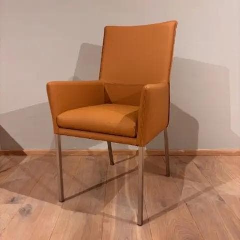 Leren eetkamerstoel Royal, Toledo Sabbia (lichtcognac),, Huis en Inrichting, Stoelen, Nieuw, Eén, Leer, Ophalen of Verzenden