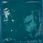Vloertegel/Wandtegel Equipe Rain Blauw Glans 22,3x22,3, Keramiek, Nieuw, Ophalen of Verzenden, 20 tot 40 cm