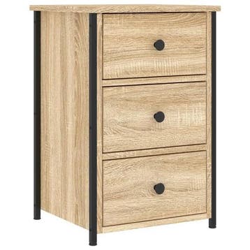 Nachtkastje industrieel | Tweede kansje | OP = OP, Huis en Inrichting, Slaapkamer | Nachtkastjes, Minder dan 45 cm, Verzenden