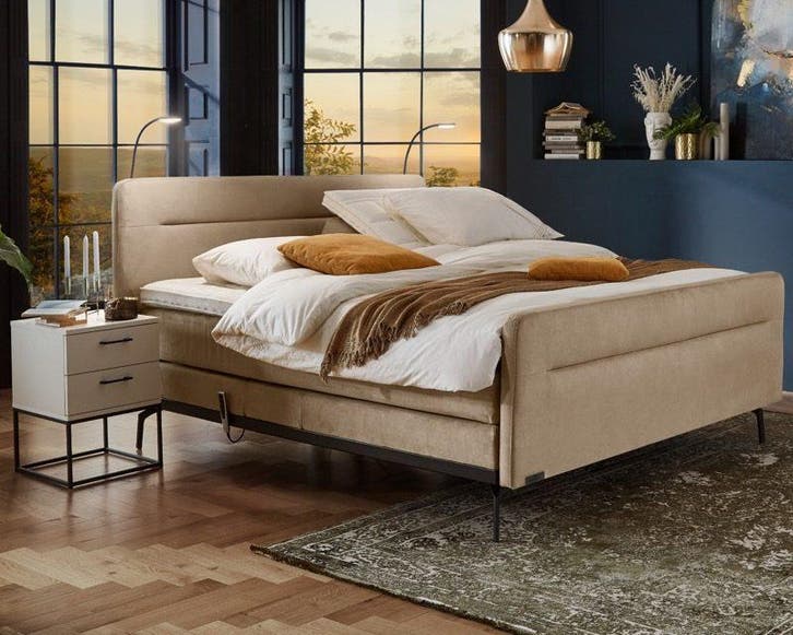 Caresse Boxspring 3310 Elektrisch - 160 x 210, Maison & Meubles, Chambre à coucher | Lits boxsprings