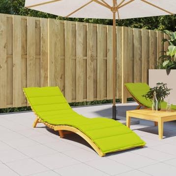 vidaXL Ligbedkussen 200x70x3 cm oxford stof heldergroen, Verzenden