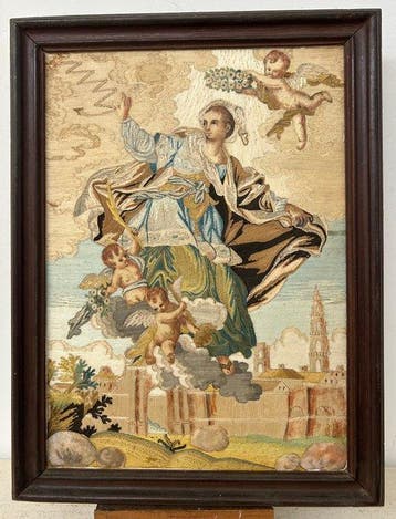Scuola italiana (XVIII-XIX) - Santa protettrice della città