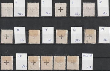 Zwitserland 1932 - Dienst uitgiften. Diverse zegels uit de