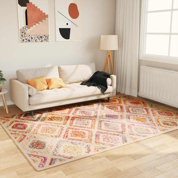 vidaXL Vloerkleed wasbaar 160x230 cm meerkleurig, Verzenden, Nieuw