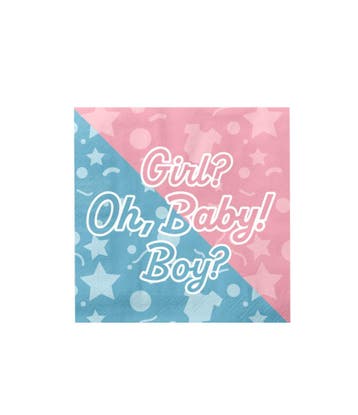 Napkins Gender reveal, Verzenden