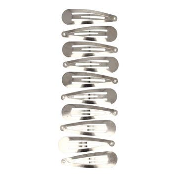 Haarspeld Klikklak 5cm - Basic - Zilver - Set van 10, Nieuw